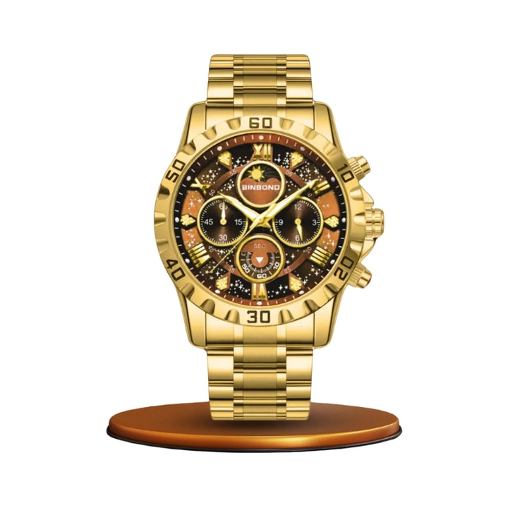 Luxury Chronograph Watch with Metal Band (4)