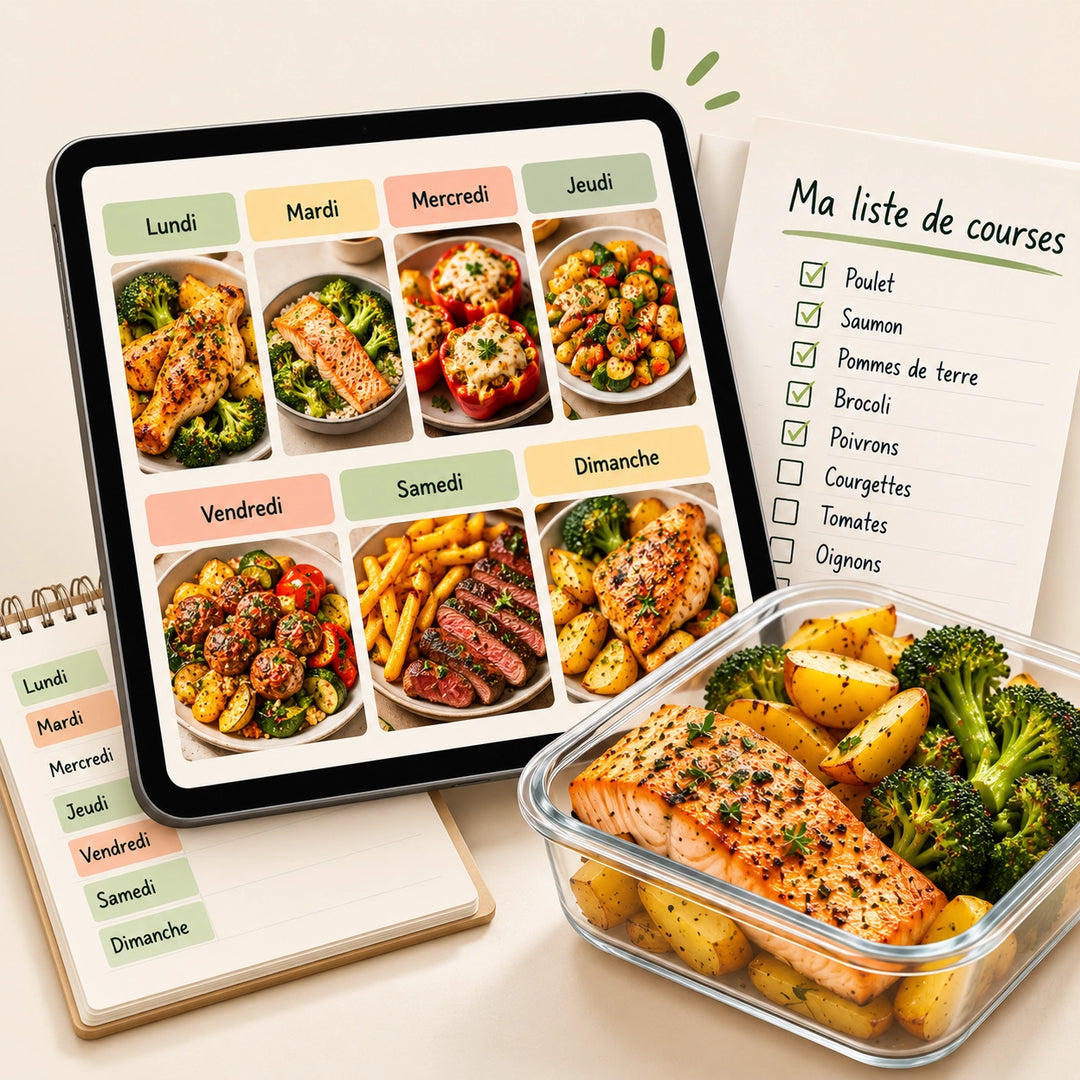 Menu de la semaine & liste de course flexible