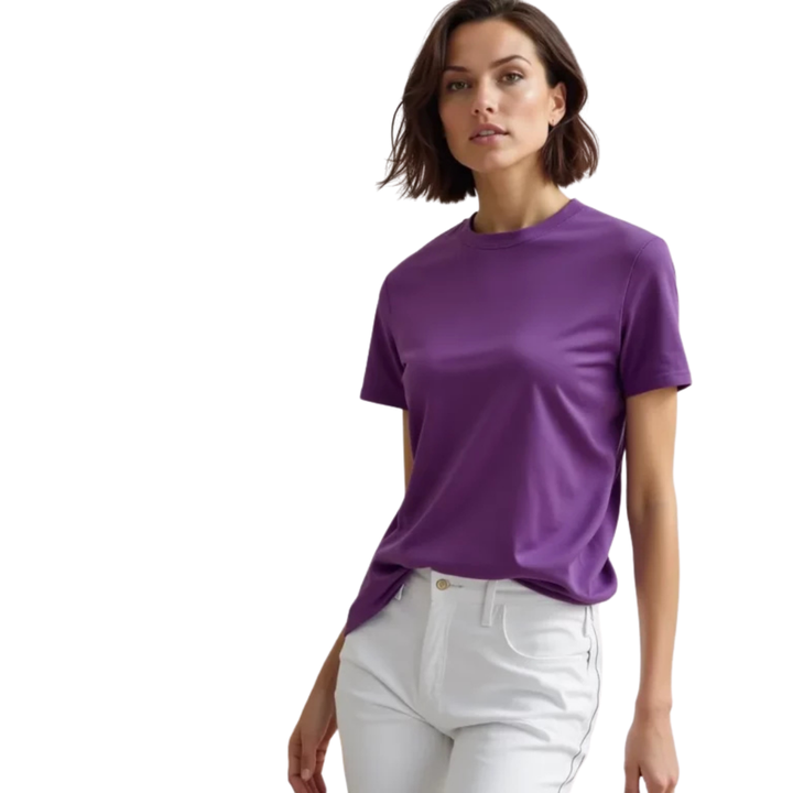 Elegant Purple T-shirt - A Touch of Color and Style