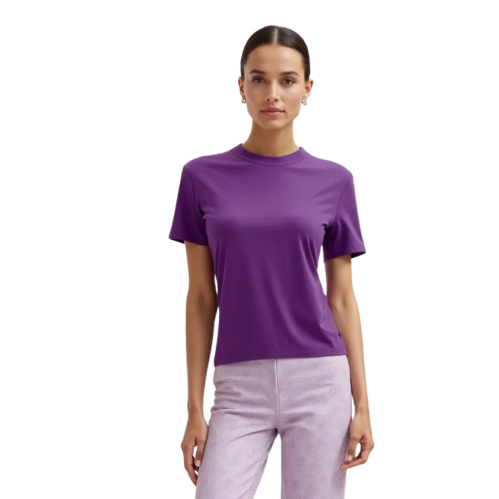 Elegant Purple T-shirt - A Touch of Color and Style