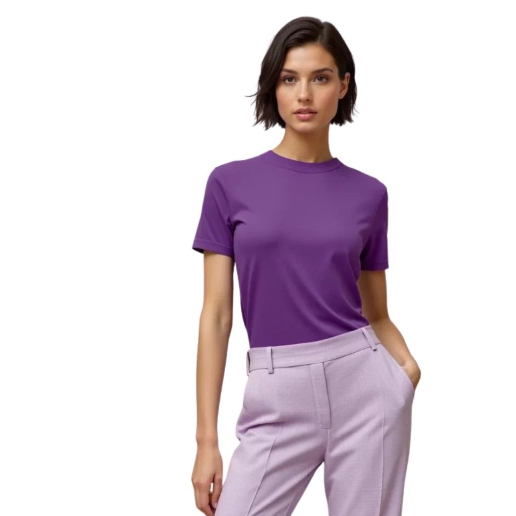 Elegant Purple T-shirt - A Touch of Color and Style
