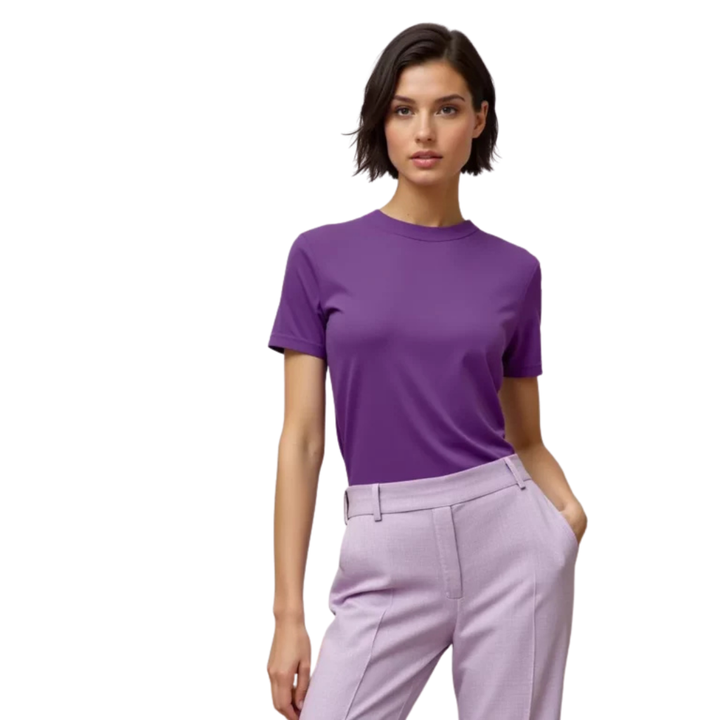 Elegant Purple T-shirt - A Touch of Color and Style