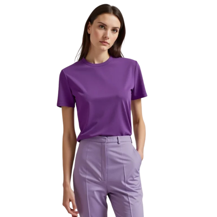 Elegant Purple T-shirt - A Touch of Color and Style