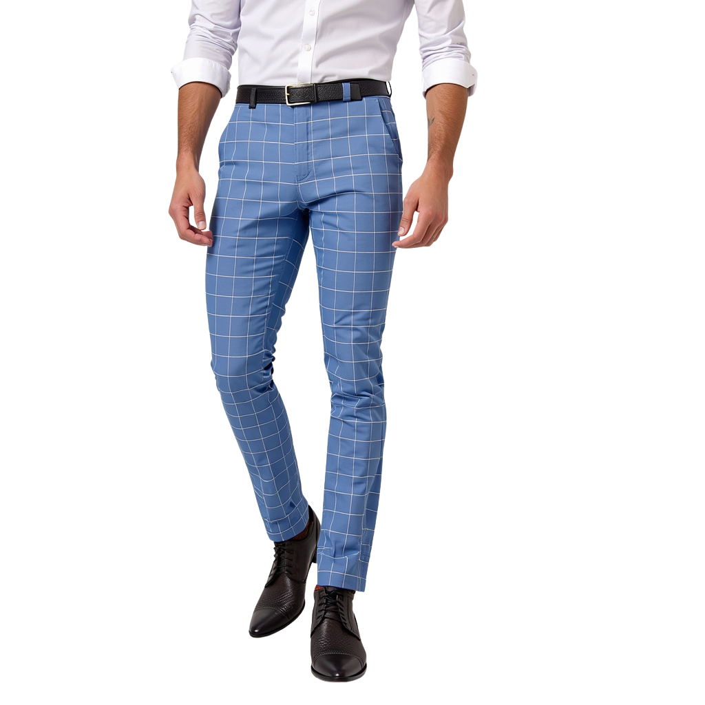 Elegant Checkered Trousers