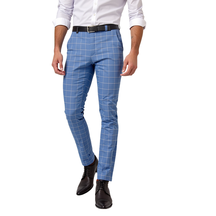 Elegant Checkered Trousers
