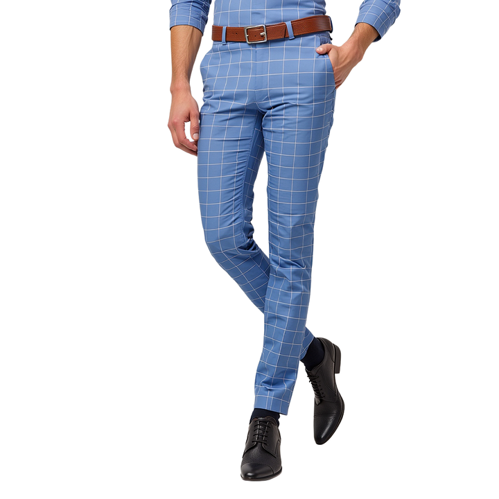 Elegant Checkered Trousers