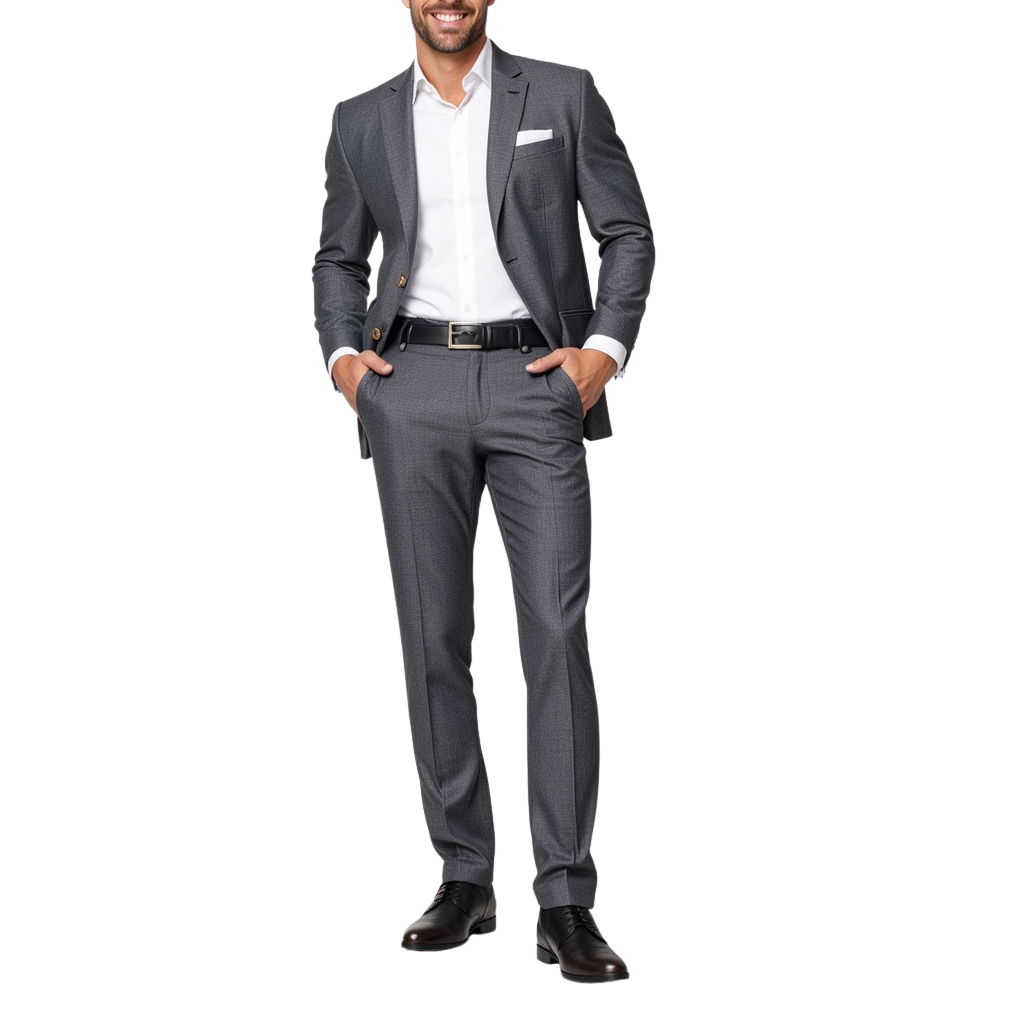 Grey Elegant Trousers