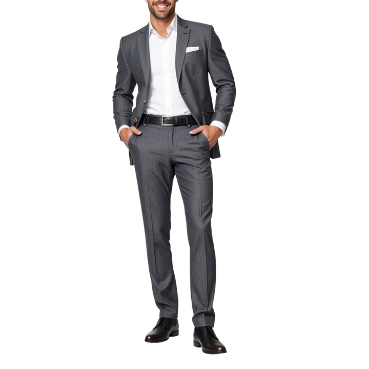 Grey Elegant Trousers
