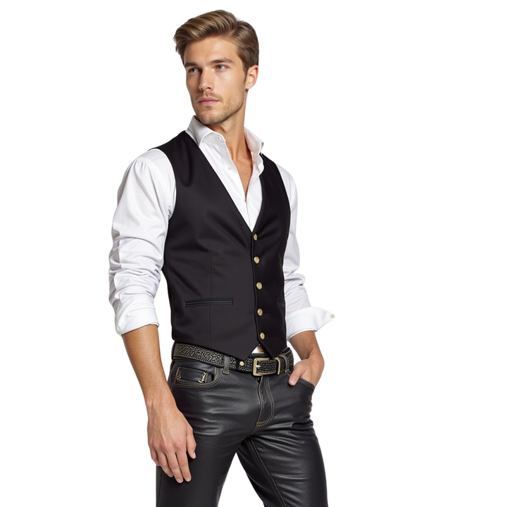 Prestige Black Velvet Vest