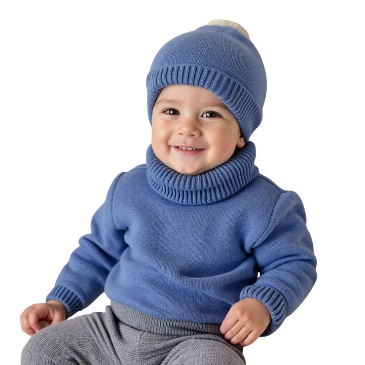Baby Blue Turtleneck Sweater